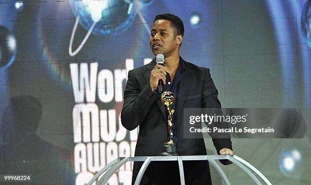 Cuba Gooding Jr. Onstage during the World Music Awards 2010 at the Sporting Club on May 18, 2010 in Monte Carlo, Monaco.