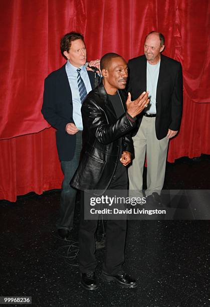 Actors Eddie Murphy, Judge Reinhold and John Ashton speak before the screening of "Beverly Hills Cop" during AFI & Walt Disney Pictures' 'A Cinematic...