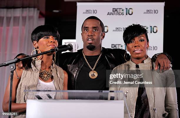 Rapper and music mogul Sean "Diddy" Combs and singers Dawn Richard and Kaleena announce the host, nominees and performers for the 10th Annual BET...