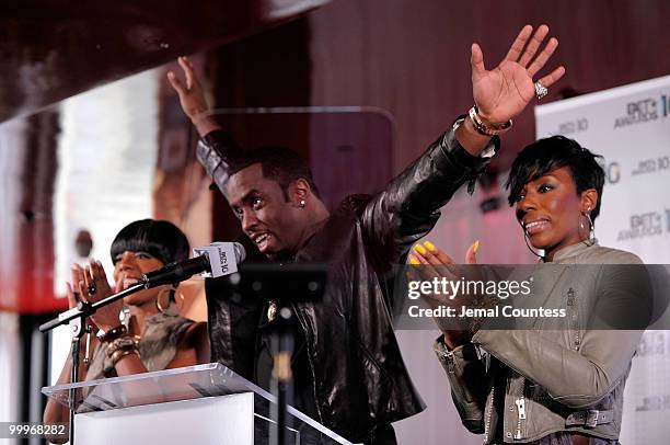 Rapper and music mogul Sean "Diddy" Combs and singers Dawn Richard and Kaleena announce the host, nominees and performers for the 10th Annual BET...