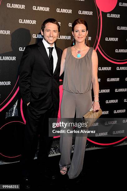 Manuel Martos and Amelia Bono attend Glamour magazine Beauty awards at the Pacha Club on May 18, 2010 in Madrid, Spain.