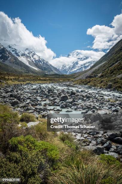 aoraki/mt.cook, canterbury, new zealand - mt cook fotografías e imágenes de stock