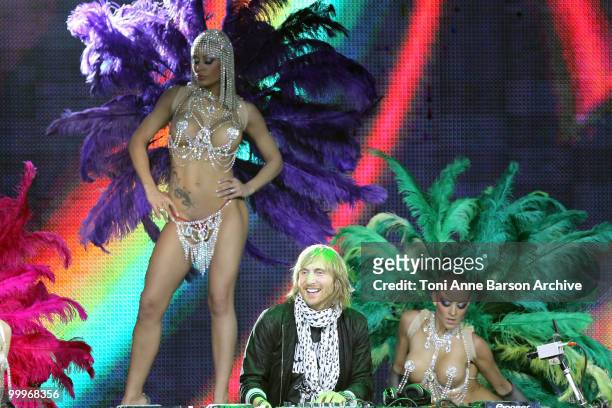 David Guetta performs on stage during the World Music Awards 2010 at the Sporting Club on May 18, 2010 in Monte Carlo, Monaco.