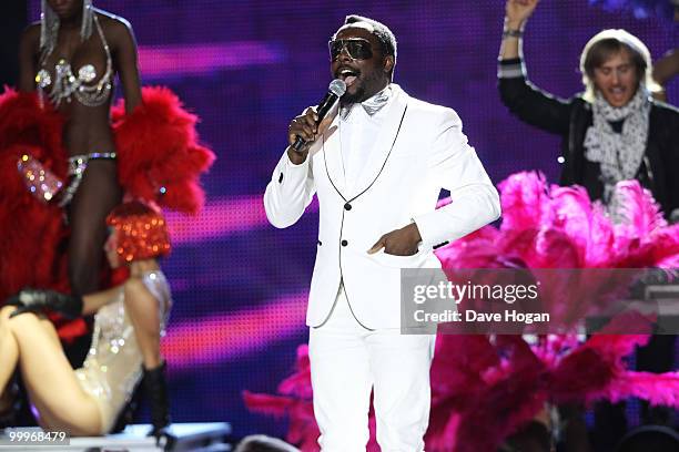 Will.I.Am and David Guetta perform at the World Music Awards 2010 held at the Sporting Club Monte-Carlo on May 18, 2010 in Monte-Carlo, Monaco.