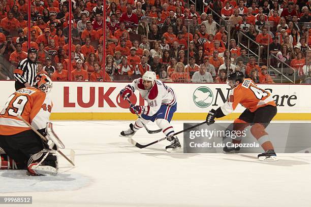 Montreal Canadiens Scott Gomez in action vs Philadelphia Flyers. Game 1. Philadelphia, PA 5/16/2010 CREDIT: Lou Capozzola