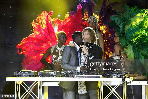 Akon and David Guetta perform at the World Music Awards 2010 held at the Sporting Club Monte-Carlo on May 18, 2010 in Monte-Carlo, Monaco.