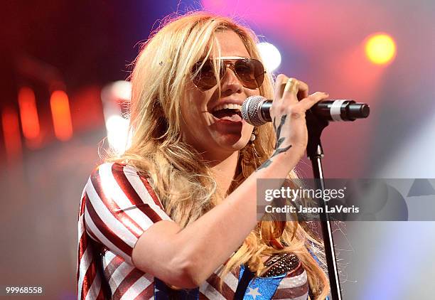 Ke$ha performs at KIIS FM's 2010 Wango Tango concert at Staples Center on May 15, 2010 in Los Angeles, California.