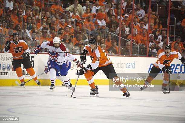 Philadelphia Flyers Chris Pronger in action vs Montreal Canadiens. Game 1. Philadelphia, PA 5/16/2010 CREDIT: Lou Capozzola