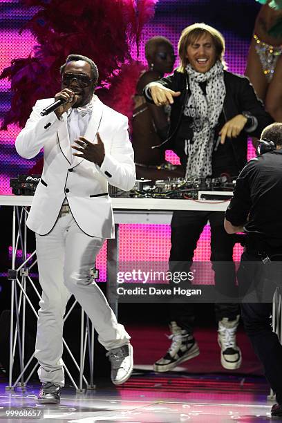 Will.I.Am and David Guetta perform at the World Music Awards 2010 held at the Sporting Club Monte-Carlo on May 18, 2010 in Monte-Carlo, Monaco.