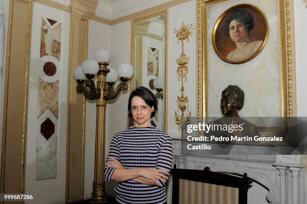 Brazilian artistic director Ines Bogéa poses during the rehearsal of Sao Paulo Campanhia de Danca as part of the Danzatlan, International Dance...