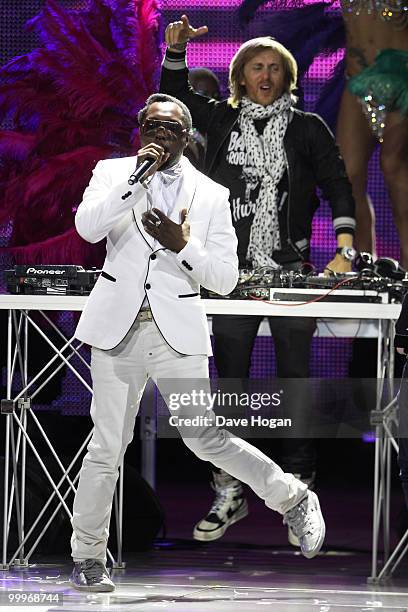 Will.I.Am and David Guetta perform at the World Music Awards 2010 held at the Sporting Club Monte-Carlo on May 18, 2010 in Monte-Carlo, Monaco.