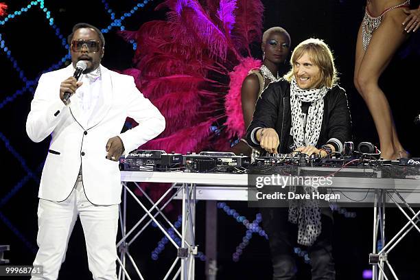 Will.I.Am and David Guetta perform at the World Music Awards 2010 held at the Sporting Club Monte-Carlo on May 18, 2010 in Monte-Carlo, Monaco.