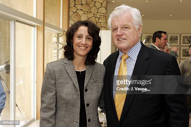 Gwen Baba and Senator Ted Kennedy