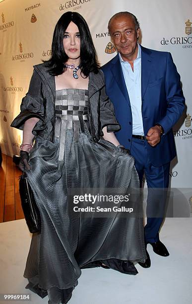 Actress Isabelle Adjani and Fawaz Gruosi attend the de Grisogono party at the Hotel Du Cap on May 18, 2010 in Cap D'Antibes, France.