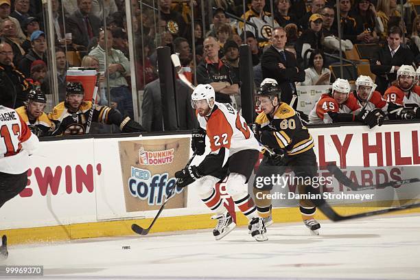 Philadelphia Flyers Ville Leino in action vs Boston Bruins. Game 5. Boston, MA 5/10/2010 CREDIT: Damian Strohmeyer