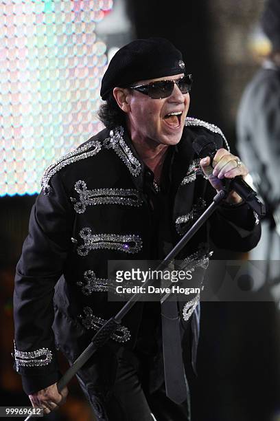 Klaus Meine of Scorpions performs at the World Music Awards 2010 held at the Sporting Club Monte-Carlo on May 18, 2010 in Monte-Carlo, Monaco.