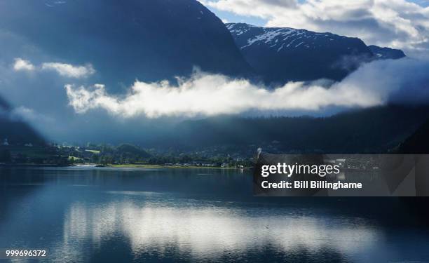 first light in olden - olden foto e immagini stock