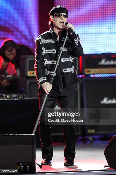 Klaus Meine of Scorpions performs at the World Music Awards 2010 held at the Sporting Club Monte-Carlo on May 18, 2010 in Monte-Carlo, Monaco.