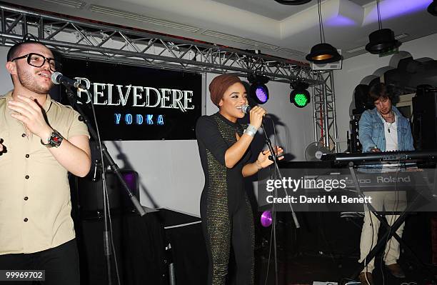 Rox performs on stage at the Belvedere Vodka Party in Cannes featuring Grace Jones, at Le Baron, Hotel 3.14 on May 18, 2010 in Cannes, France.