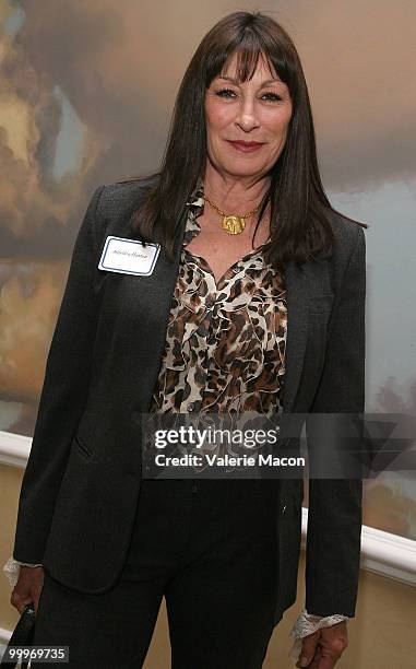 Actress Anjelica Huston attends the Carousel of Hope kickoff luncheon on May 18, 2010 in Beverly Hills, California.