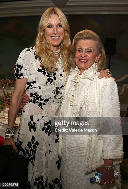 Actress Alana Stewart and Barbara Davis attend the Carousel of Hope kickoff luncheon on May 18, 2010 in Beverly Hills, California.