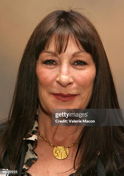 Actress Anjelica Huston attends the Carousel of Hope kickoff luncheon on May 18, 2010 in Beverly Hills, California.