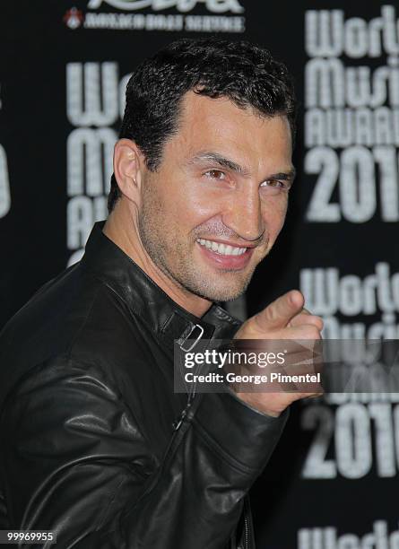 Heavyweight boxer Wladimir Klitschko attends the World Music Awards 2010 at the Sporting Club on May 18, 2010 in Monte Carlo, Monaco.