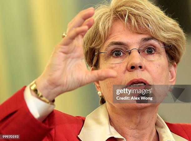 Jane Lubchenco, Administrator of the National Oceanic and Atmospheric Administration, testifies during a hearing before the Senate Commerce, Science,...