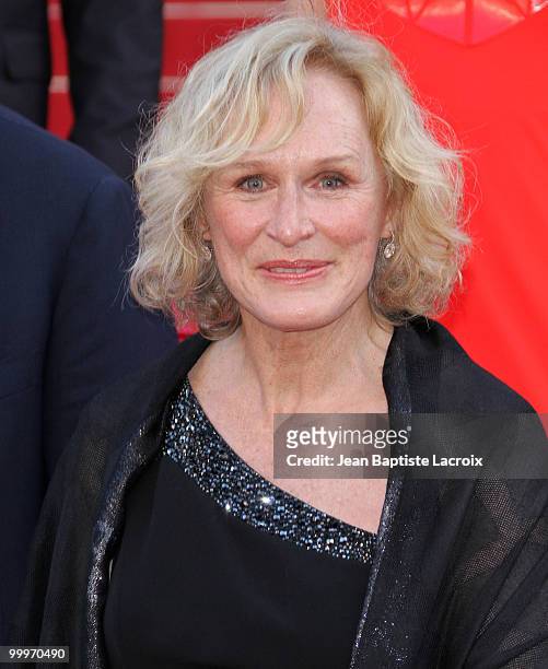 Glenn Close attends the 'Of Gods and Men' Premiere held at the Palais des Festivals during the 63rd Annual International Cannes Film Festival on May...
