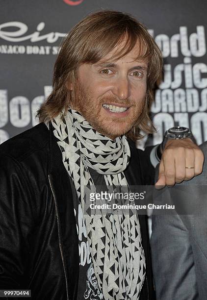 David Guetta poses during the World Music Awards 2010 at the Sporting Club on May 18, 2010 in Monte Carlo, Monaco.