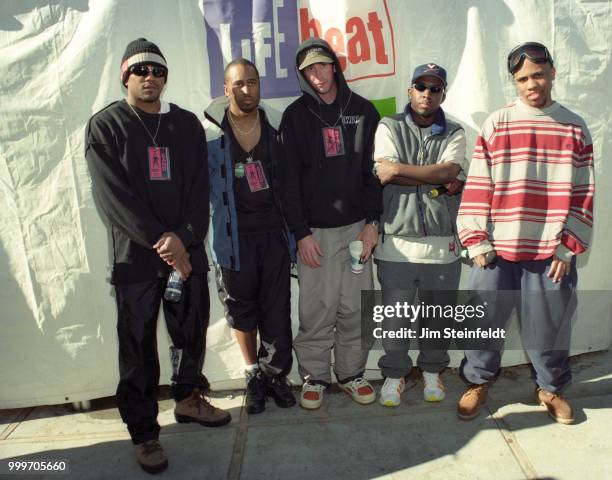 Tribe Called Quest poses for a portrait at Board Aid in Big Bear Lake, California on March 15, 1997.