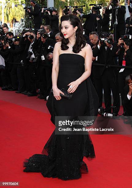Fan Bingbing attends the 'Of Gods and Men' Premiere held at the Palais des Festivals during the 63rd Annual International Cannes Film Festival on May...