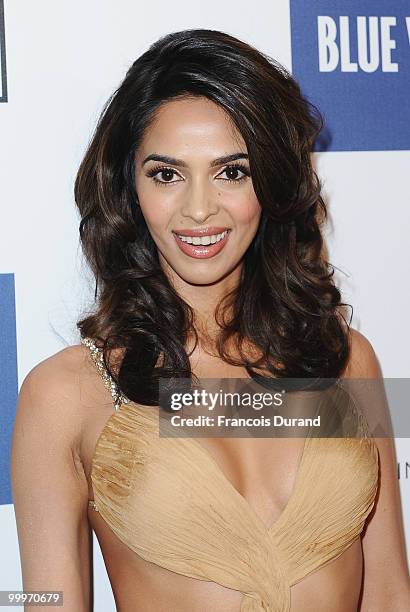 Actress and model Mallika Sherawat attends the Blue Valentine After Party at Palais Stephanie during the 63rd Annual Cannes Film Festival on May 18,...