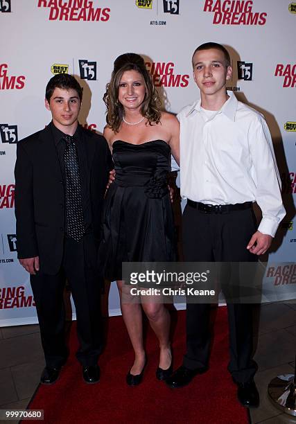Cast members of Racing Dreams Josh Hobson, Annabeth Barnes and Brandon Warren arrive for the Charlotte Premiere of Racing Dreams at EpiCenter Theater...