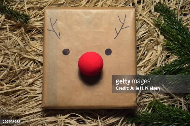 reindeer present - nielsen stock pictures, royalty-free photos & images