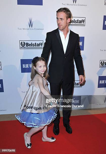 Actress Faith Wladyka and Actor Ryan Gosling attend the Blue Valentine After Party at Palais Stephanie during the 63rd Annual Cannes Film Festival on...