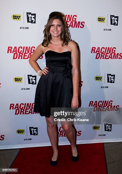 Cast member of Racing Dreams Annabeth Barnes arrives for the Charlotte Premiere of Racing Dreams at EpiCenter Theater on May 18, 2010 in Charlotte,...