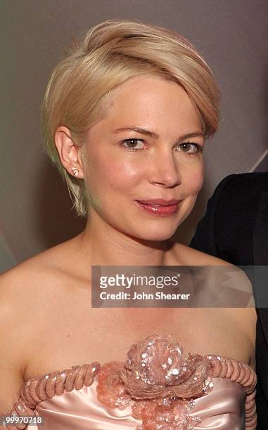 Actress Michelle Williams attends the Blue Valentine After Party at Palais Stephanie during the 63rd Annual Cannes Film Festival on May 18, 2010 in...