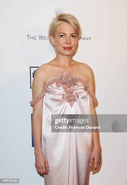 Actress Michelle Williams attends the Blue Valentine After Party at Palais Stephanie during the 63rd Annual Cannes Film Festival on May 18, 2010 in...