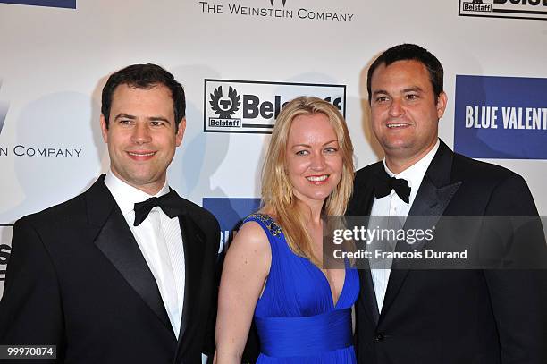 Producer Jamie Patricof, Producer Lynette Howell and Producer Alex Orlovsky attends the Blue Valentine After Party at Palais Stephanie during the...