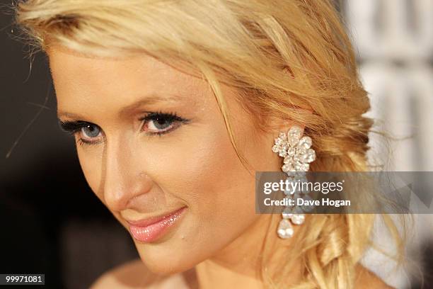 Paris Hilton poses in the press room at the World Music Awards 2010 held at the Sporting Club Monte-Carlo on May 18, 2010 in Monte-Carlo, Monaco.