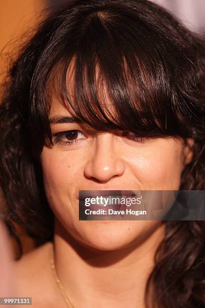 Michelle Rodriguez poses in the press room at the World Music Awards 2010 held at the Sporting Club Monte-Carlo on May 18, 2010 in Monte-Carlo,...