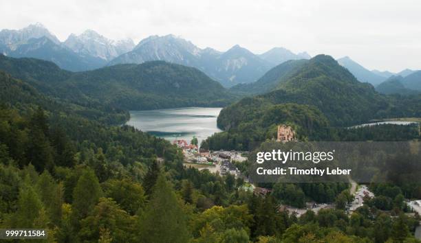 schloss hohenschwangau 01 - leber stockfoto's en -beelden