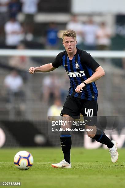 Xian Ghislaine Emmers of FC Internazionale in action during the friendly football match between FC Lugano and FC Internazionale. FC Internazionale...