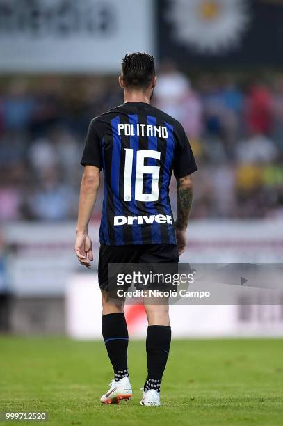 Matteo Politano of FC Internazionale is pictured during the friendly football match between FC Lugano and FC Internazionale. FC Internazionale won...