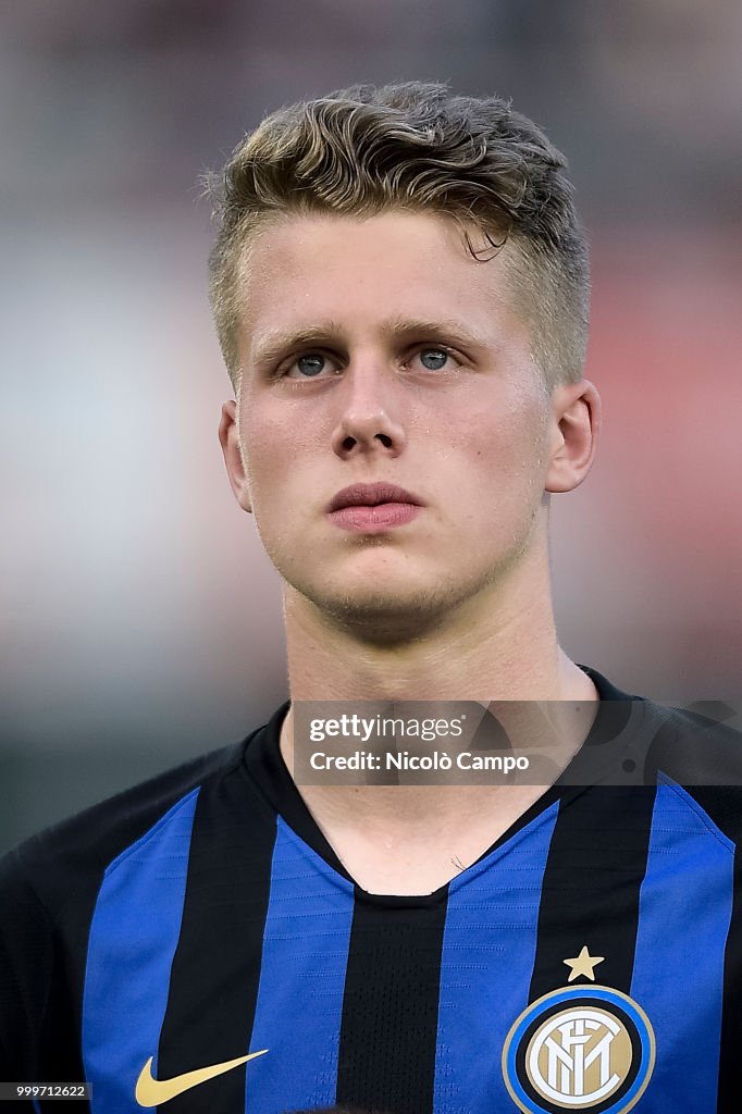 Xian Emmers of FC Internazionale looks on prior to the...