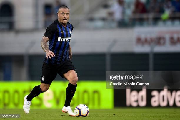 Radja Nainggolan of FC Internazionale in action during the friendly football match between FC Lugano and FC Internazionale. FC Internazionale won 3-0...