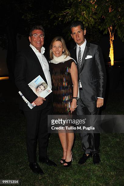 Ugo Tizzani, W Publisher Nina Lawrence and W Editor-in-Chief Stefano Tonchi attend the cocktail reception for W Magazine's editor-in-chief at the...