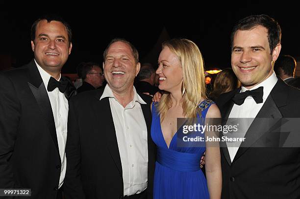 Producers Jamie Patricof, Harvey Weinstein, Lynette Howell and Alex Orlovsky attends the Blue Valentine After Party at Palais Stephanie during the...