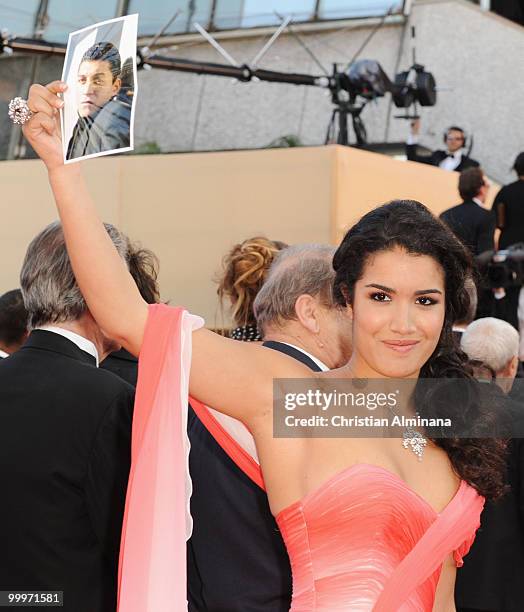 Actress Sabrina Ouazani attends the 'Of Gods and Men' Premiere held at the Palais des Festivals during the 63rd Annual International Cannes Film...